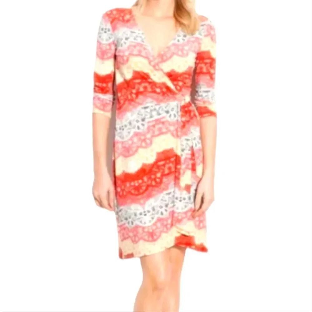 EC BCBGMAZAZARIA "SONDRA" WRAP DRESS SZ. XS